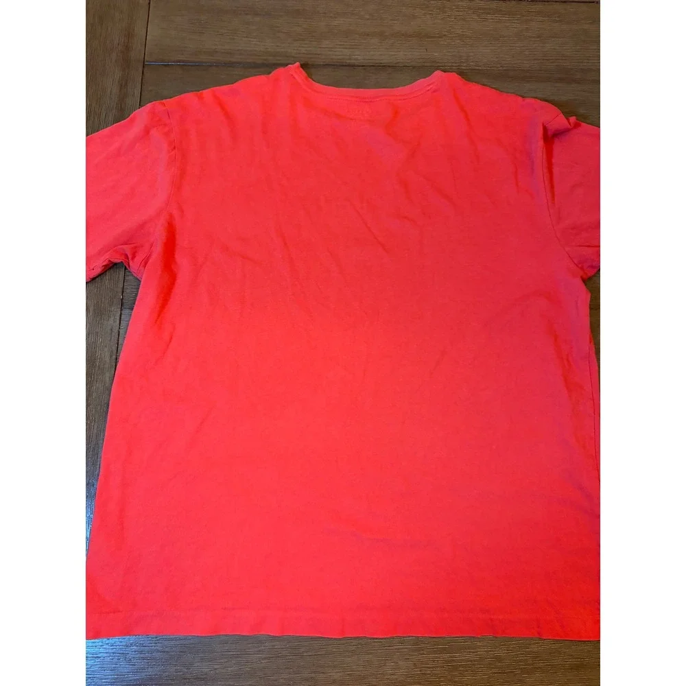 Polo Ralph Lauren Graphic Tee Men L Red Anchor Nautical Short Sleeve